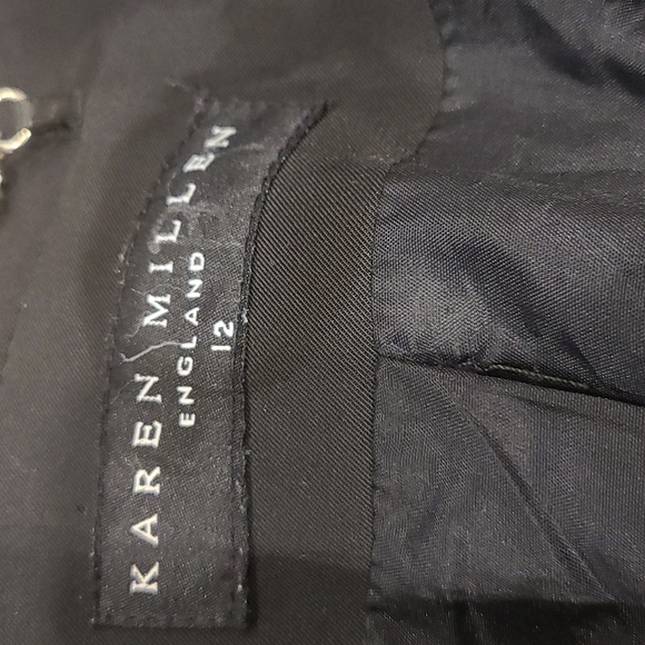Karen Millen Blazer - Size US 8 - Black, Classic, 2 Button - Picture 4 of 7